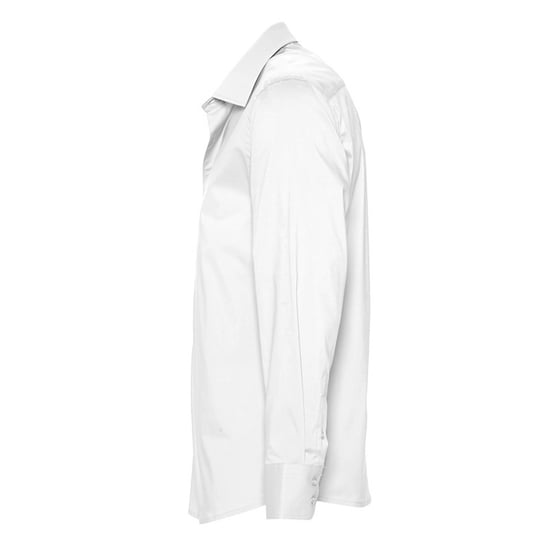 SOLS Mens Brighton Long Sleeve Fitted Work Shirt (White) - Image 3
