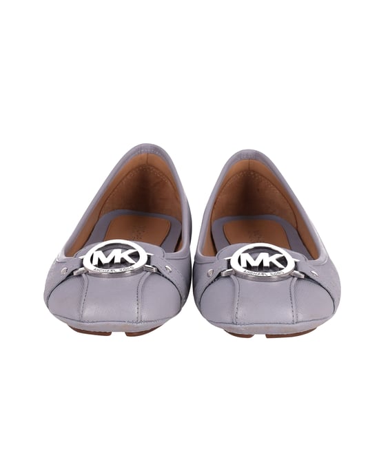 Michael Kors Fulton Moccasin Flats in Pastel Blue Leather - Image 2