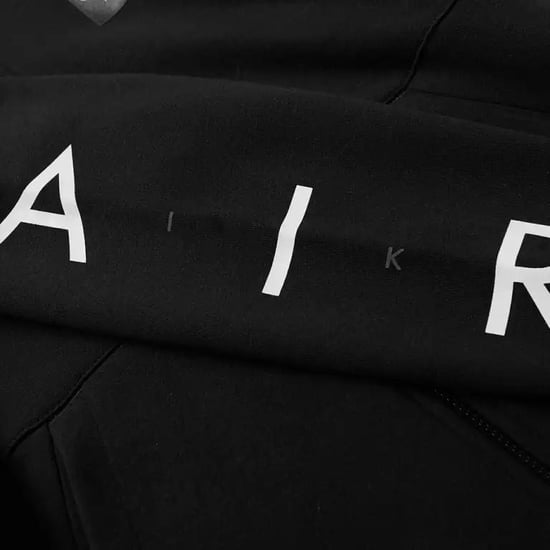 Sudadera Con Capucha Nike Air Fleece para Hombre en Negro - Image 5