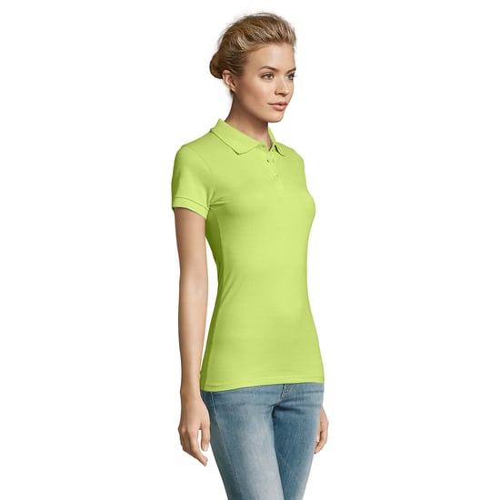 SOLS Womens/Ladies Perfect Polo Shirt (Apple Green) - Image 3