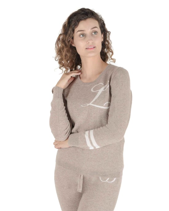 Pull Ras Du Cou En Cachemire Crown Of Edinburgh Stockbridge Camel L - Image 1