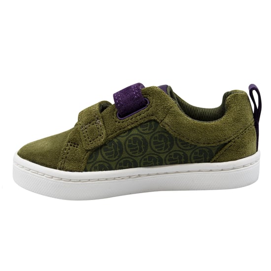 Clarks x Marvel City Kids Green Trainers