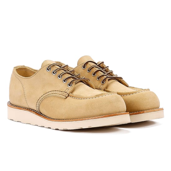 Red Wing Shoes Shop Moc Oxford 8092 Men's Beige Hawthorne Prairie Shoes - Image 1