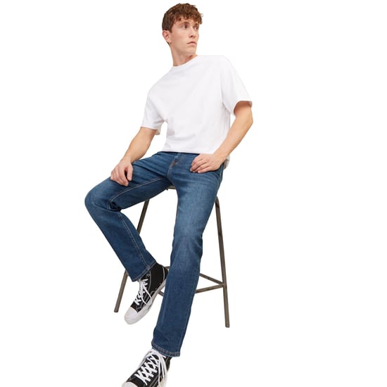 Jack & Jones Men's Blue Jeans Regular Fit Casual 5-Pocket Design - Image 3