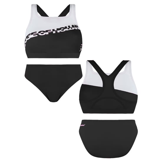 Speedo impresa House of Holanda Blackwhite Women Dos piezas Swimsuit 8 121933503 - Image 3