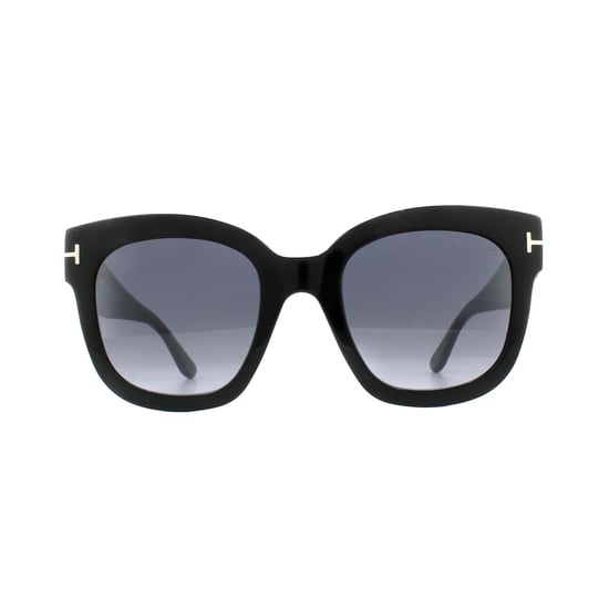 Gafas de sol Tom Ford 0613 Beatrix 01C Negro Brillante Espejo Gris Humo - Image 1