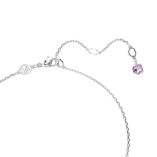 Swarovski 'Gema' Women's Base Metal Necklace - Silver 5692421 - Image 4
