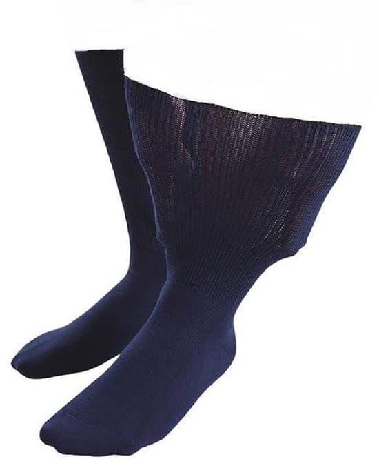 Calcetines para hombres y mujeres con edema, de algodón extra ancho y suave, para pies hinchados - Image 1