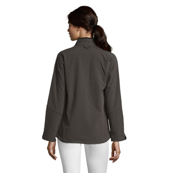 SOLS Womens/Ladies Roxy Soft Shell Jacket (Breathable, Windproof And Water Resistant) (Charcoal) - Image 3