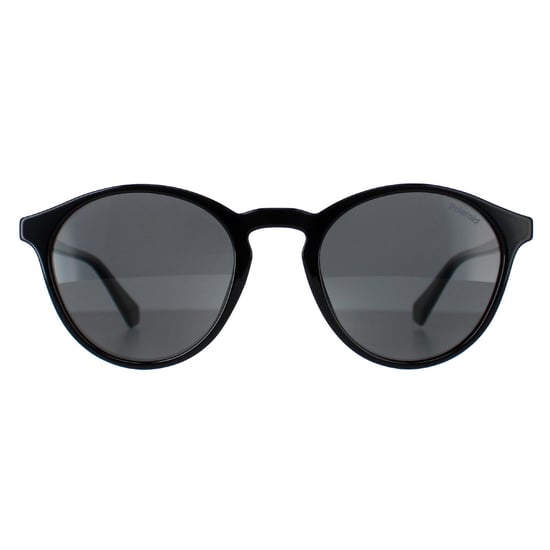 Polaroid Round Mens Black Grey Polarized PLD 4153/S