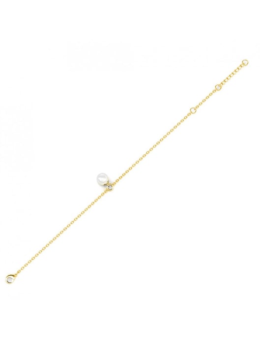 Pulsera de Perlas de Cristal - Oro y Cristal - Image 5
