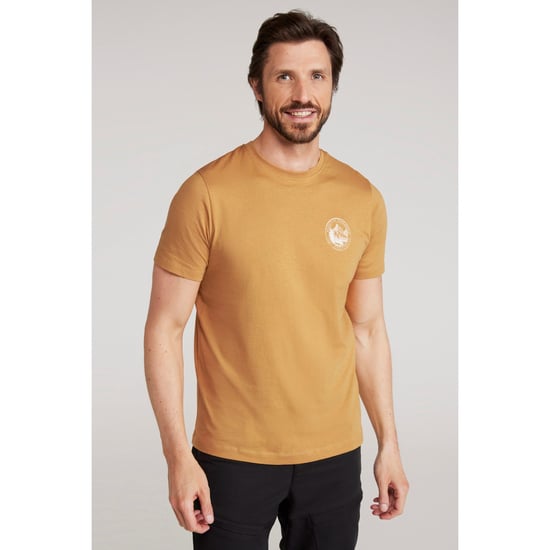 Mountain Warehouse Mens Valley Organic T-Shirt (Mustard) - Image 1