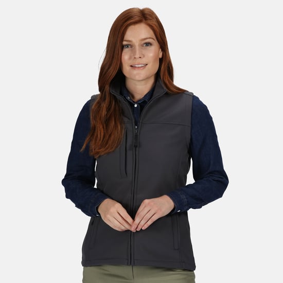 Regatta Womens/Ladies Flux Soft Shell Bodywarmer (Seal Grey/Seal Grey)