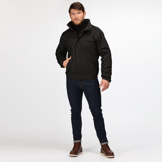 Regatta Dover Waterproof Windproof Jacket (Thermo-Guard Insulation) (Black/Ash)