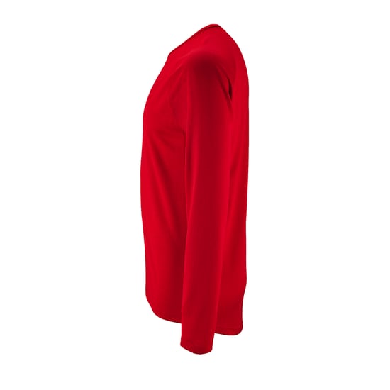 SOLS Mens Sporty Long Sleeve Performance T-Shirt (Red) - Image 4