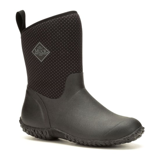 Muck Boots RHS Muckster II Short Rubber+Neoprene Charcoal Print Wellies Shoes - Image 1