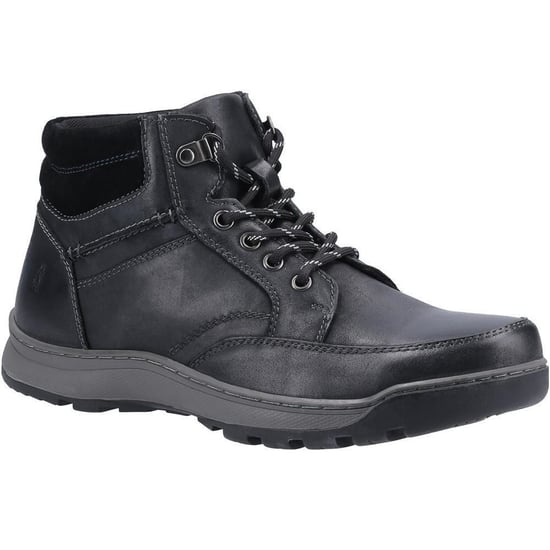 Hush Puppies Mens Grover Leather Boots (Black) - Image 1