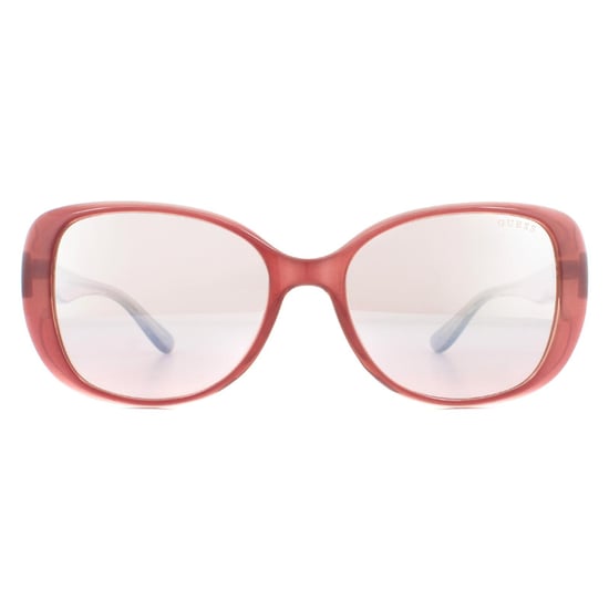 Guess gafas de sol gu7554 74f rosa rosa marrón degradado - Image 1