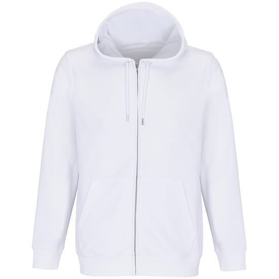 SOLS Unisex Adult Calipso Full Zip Hoodie (White)