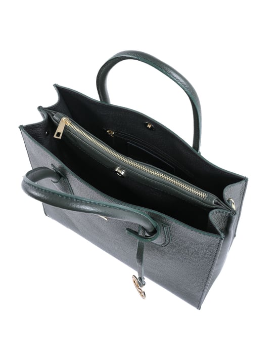 19V69 Italia Bolso de Mano para Mujeres BE10275 52 Dólar Verde Oscuro - Image 4