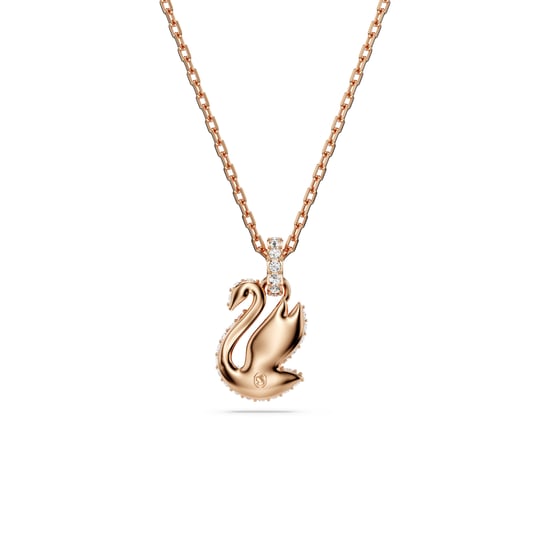 Swarovski 'Swan' Women's Gold Plated Metal Necklace - Rose 5678046 - Image 5
