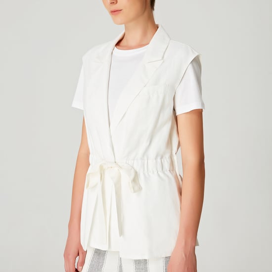 Waistcoat with drawstring - Image 3