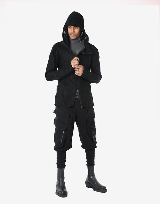 La Haine Inside Us Suéter Full Zip del hombre negro - Image 2