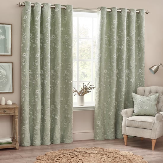Cojín de poliéster acolchado Jacquard floral Sophia de Wylder Nature - Image 4