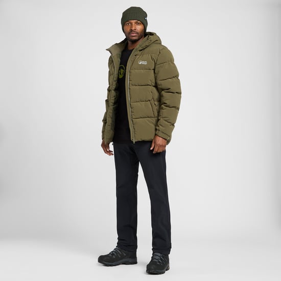 North Ridge Men's Saunter Baffle Water Repellent & Insulated Puffer Jacket with Hood