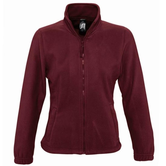 SOLS Womens/Ladies North Full Zip Fleece Jacket (Burgundy) - Image 1