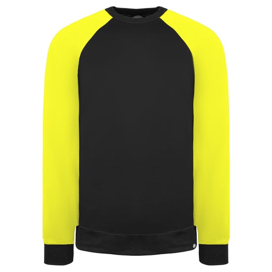 Dickies dos tono para hombre suéter negro/amarillo - Image 1