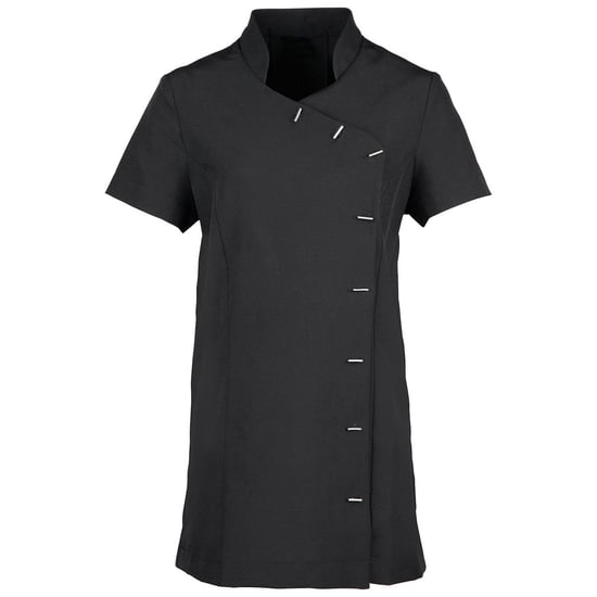 Premier Womens/Ladies Orchid Short-Sleeved Tunic (Black) - Image 1