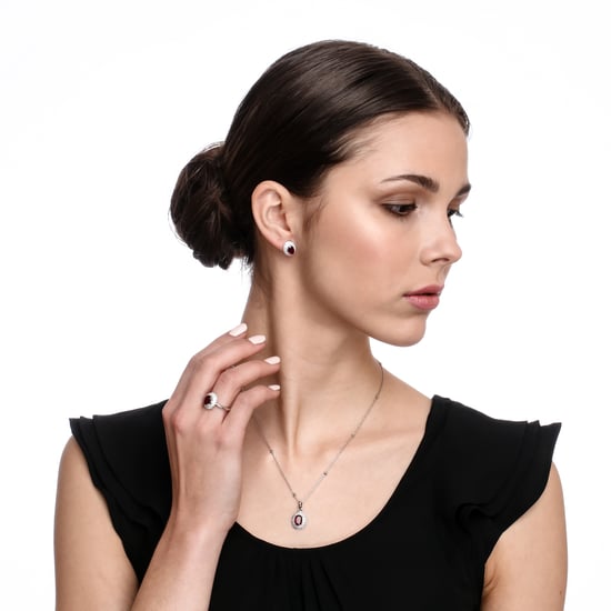 Orphelia 'Udine' Women's 925 Sterling Silver Stud Earrings - Silver ZO-7236/RU - Image 5