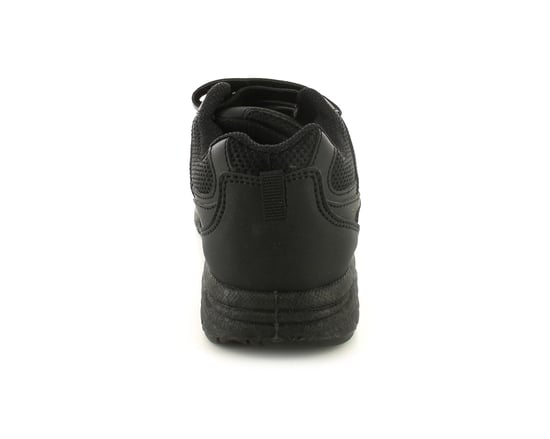 New Boys/Childrens Synthetic Leather Black School Trainers