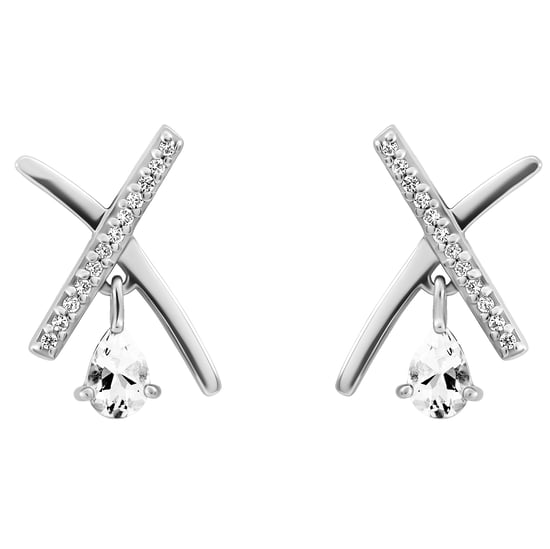 Orphelia 'Charlotte' Women's 925 Sterling Silver Drop Earrings - Silver ZO-7580/W - Image 1
