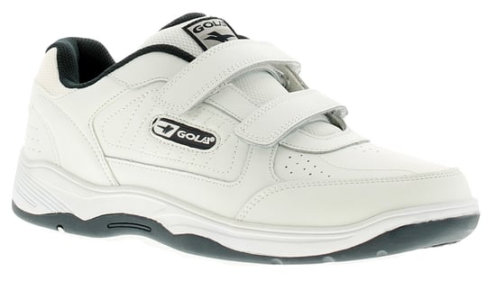 Gola Belmont touch fastening Wide Fit Mens Leather Trainers White