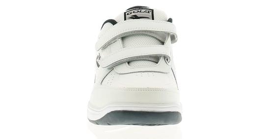 Gola Belmont touch fastening Wide Fit Mens Leather Trainers White - Image 3