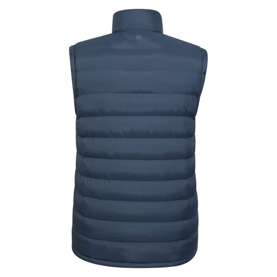 Mountain Warehouse Mens Seasons Faux Fur Lined Padded Gilet (Navy) - Image 2
