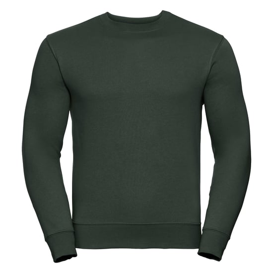 Russell Mens Authentic Sweatshirt (Slimmer Cut) (Bottle Green) - Image 1