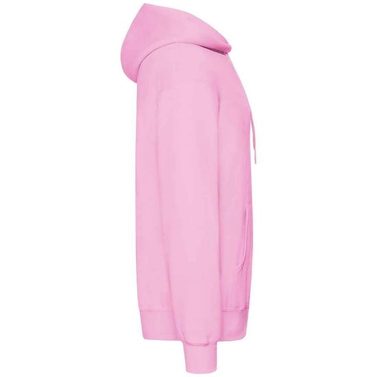 Fruit Of The Loom Adults Unisex Classic Hooded Sweatshirt (Light Pink) - Image 3