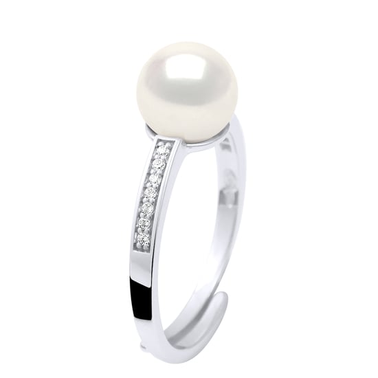 Ring Jewelry - Real Cultured Freshwater Pearl Round 7-8 mm - Image 1