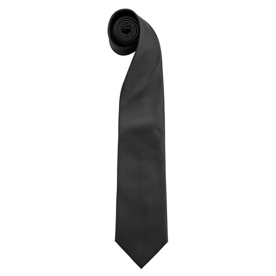 Premier Mens Colours Fashion Tie (Black) - Image 1