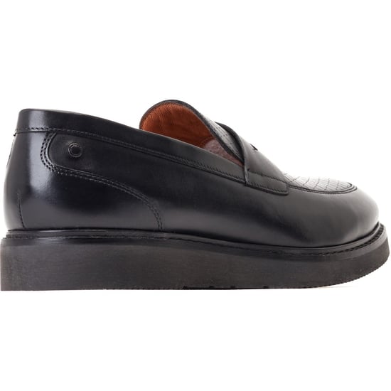 Base London Sid Leather Men's Black Loafers - Image 2