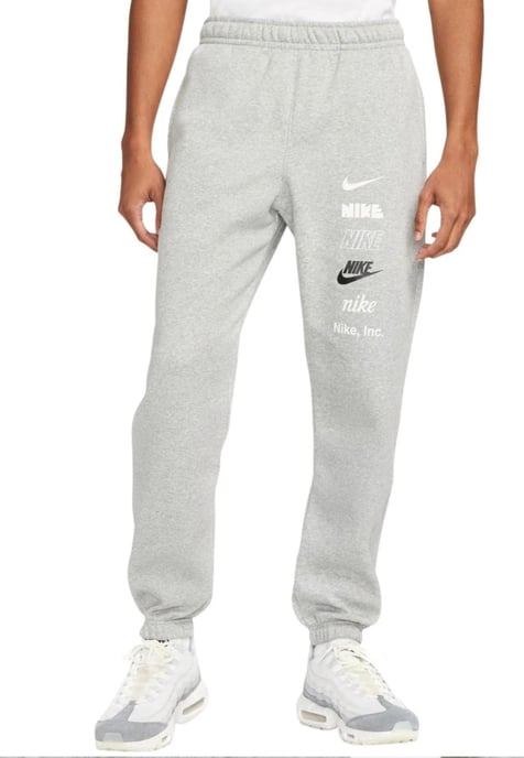 Chándal gris jaspeado con logo pequeño Club Fleece Plus de Nike - Image 5