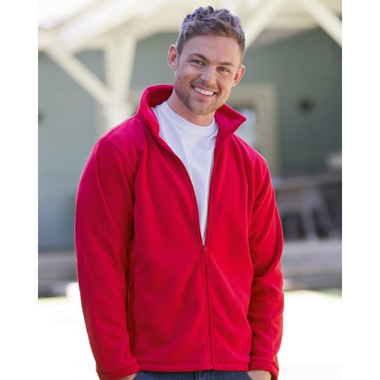 Russell Mens Full Zip Outdoor Fleece Jacket (Classic Red) - Image 6