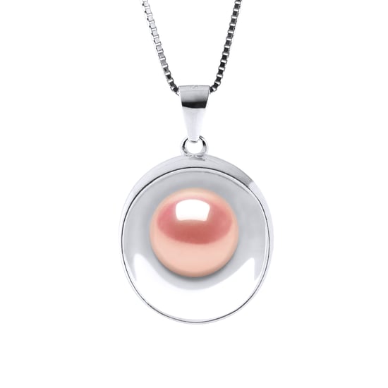 REFLECTIONS Necklace Freshwater Pearl 9-10 mm Pink 925