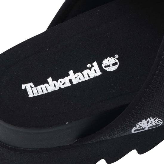 Women's Timberland Santa Monica Sunrise Slide Sandals in Black