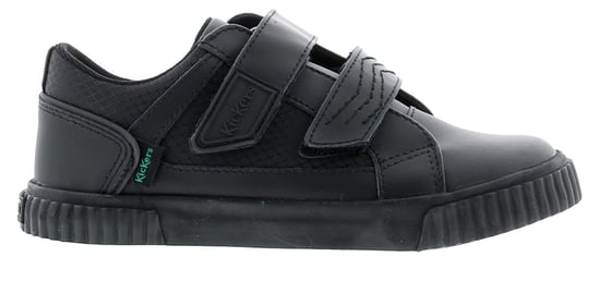 Kickers Younger Boys Shoes Tovni Twin Flex Infant Leather Touch Fasten Black - Image 2