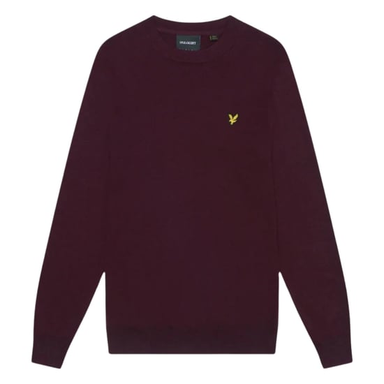 Jersey sin cierres en color burdeos con cuello redondo de Lyle & Scott - Image 1