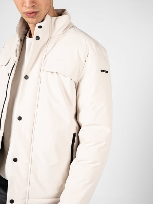 Chaqueta Geox Spherica Short Hombre Off-White - Image 6